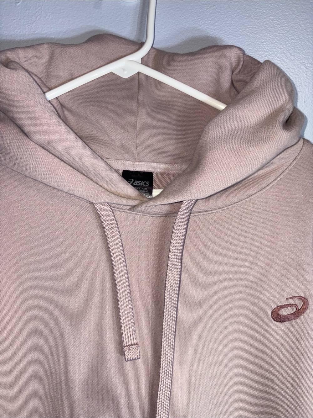 Asics Oversized dusty pink Hoodie